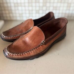 Allen Edmonds Boulder Venetian Driving Moccasin Shoes Brown Leather Men’s 10 GUC